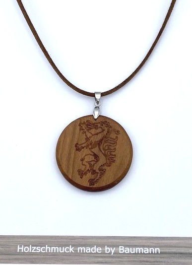 Halskette mit Holzanhänger 306 - Holzschmuck, Holzhandtaschen u. Holz  Brillenetuis - Onlineshop